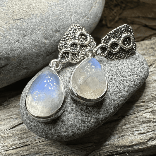 Adamaris Celtic Moonstone Earrings - 