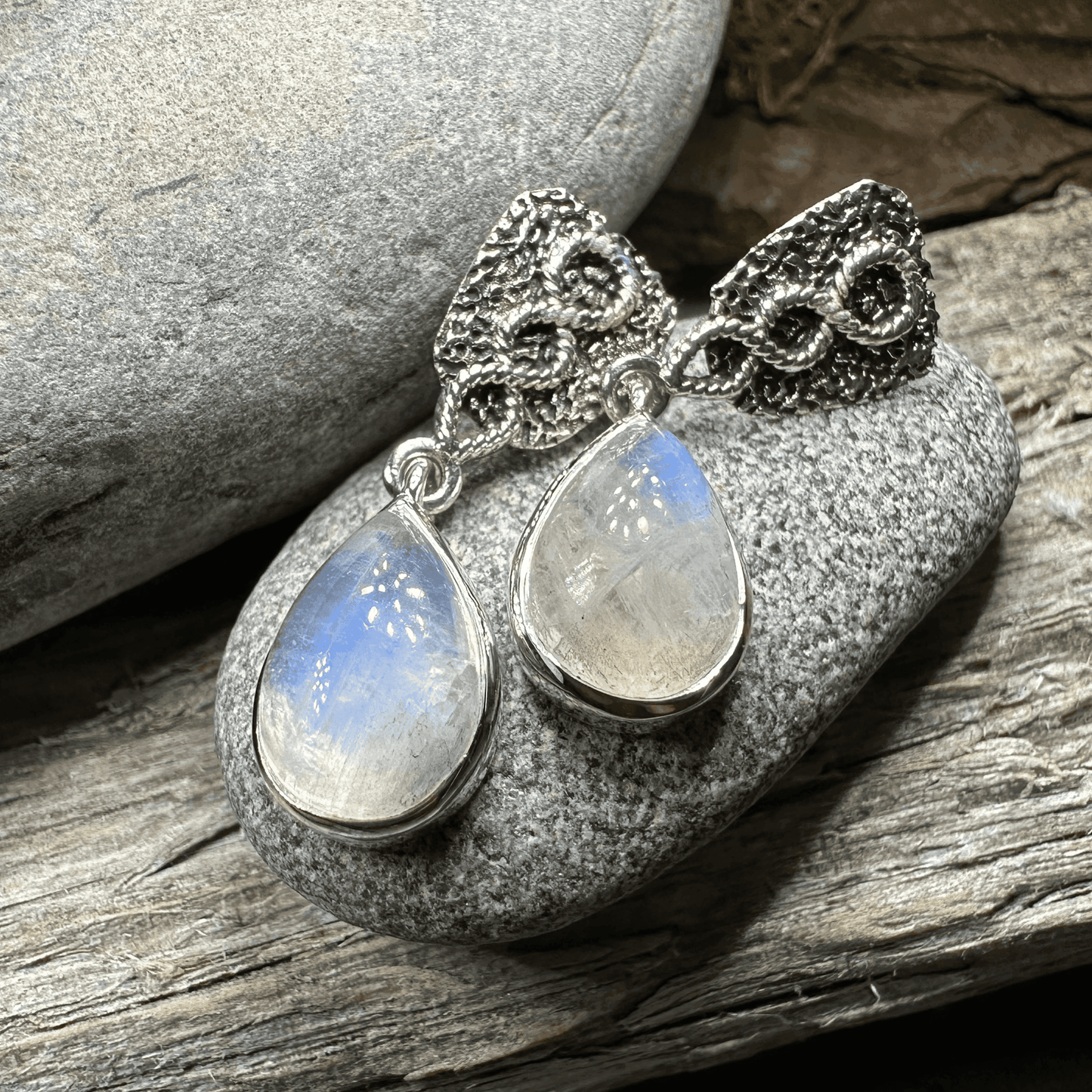 Adamaris Celtic Moonstone Earrings - 