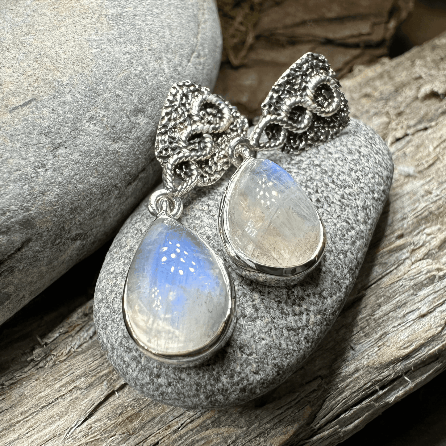Adamaris Celtic Moonstone Earrings - 
