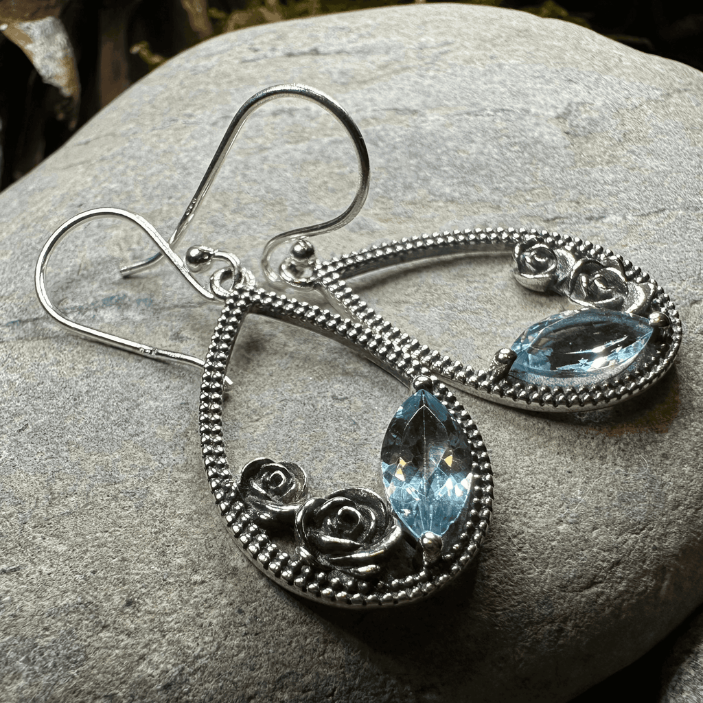 Sweet Irish Rose Earrings - Topaz