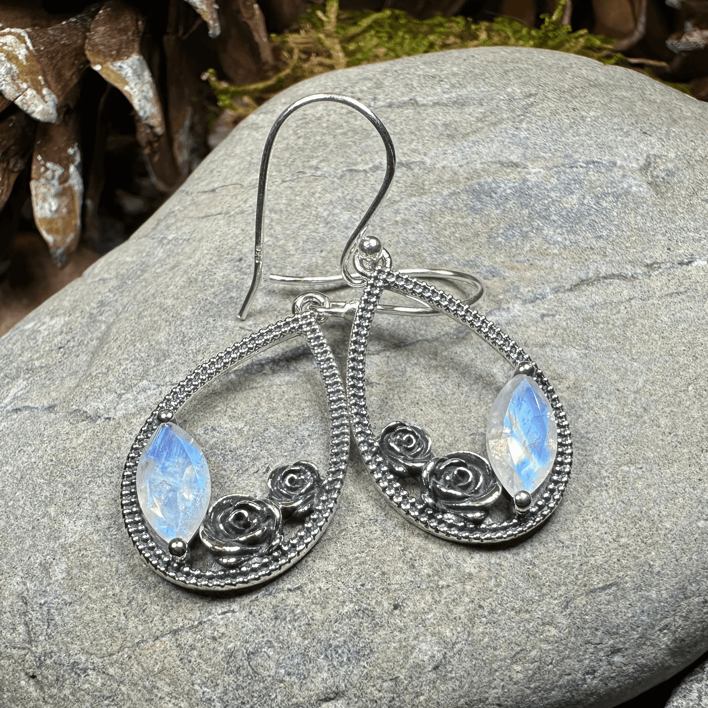 Sweet Irish Rose Earrings - Amethyst