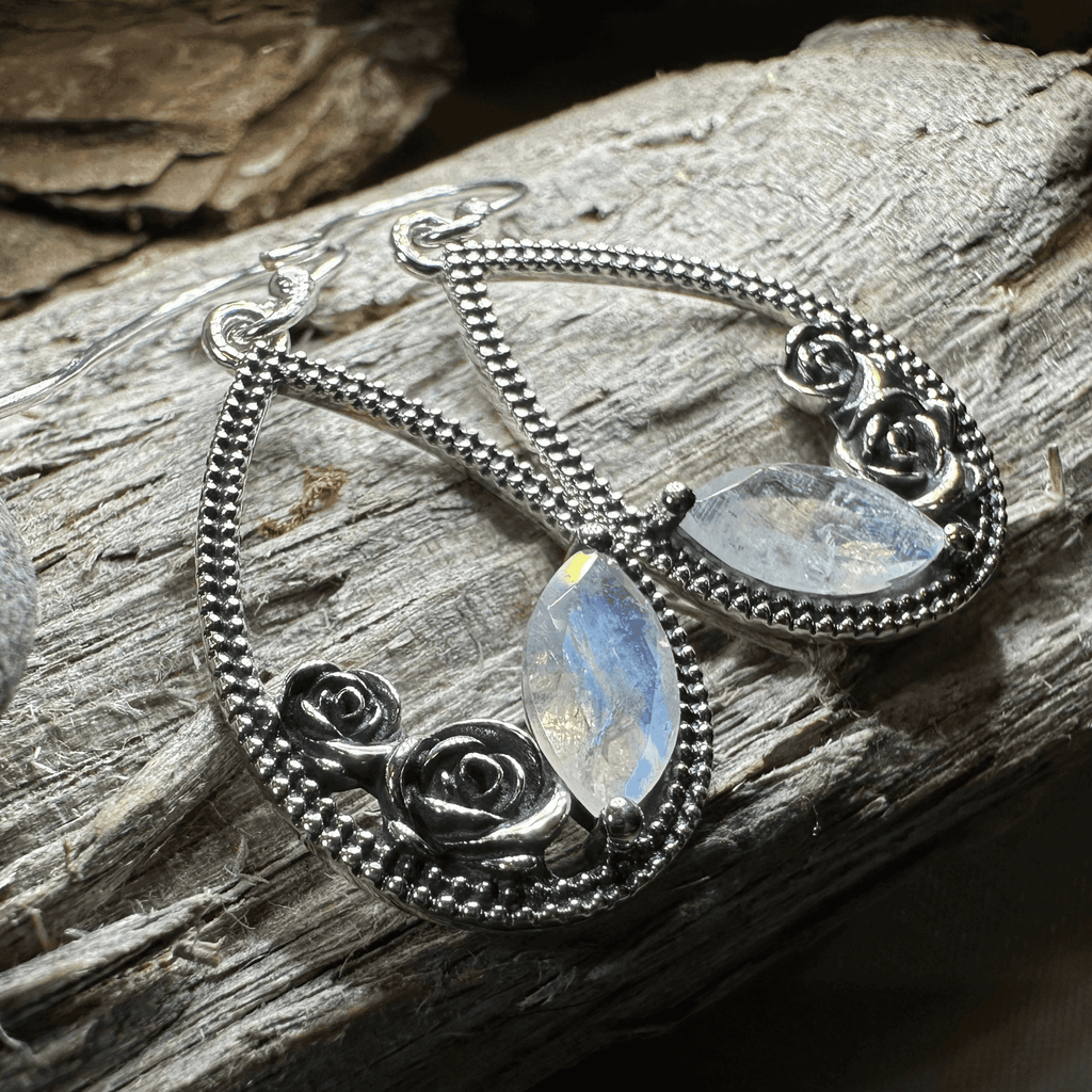 Sweet Irish Rose Earrings - Amethyst