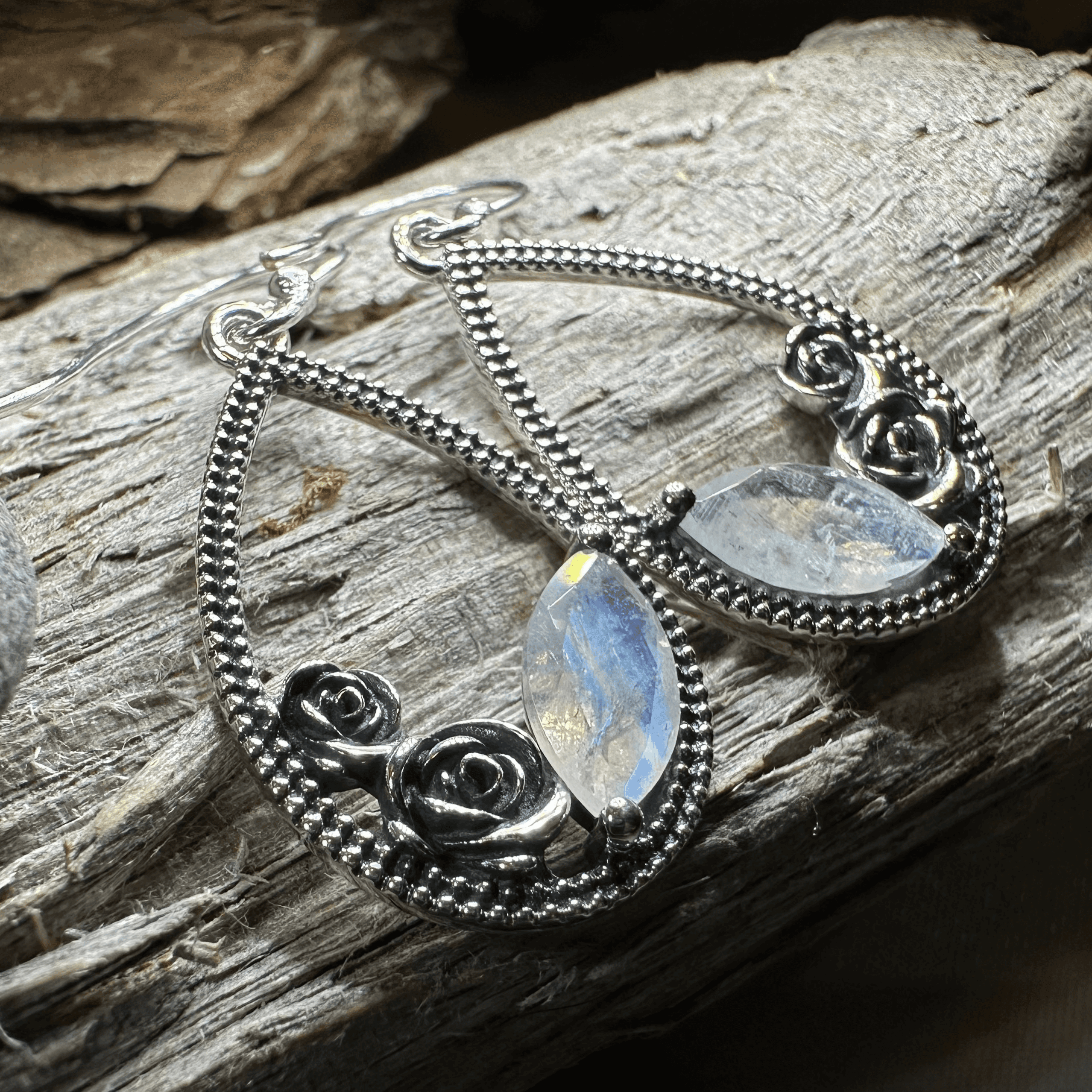 Sweet Irish Rose Earrings - Amethyst