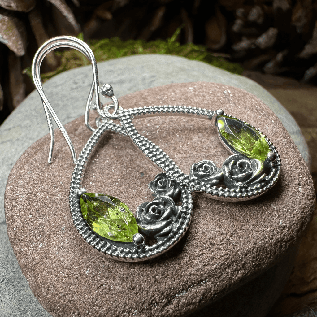 Sweet Irish Rose Earrings - Amethyst