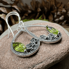 Sweet Irish Rose Earrings - Peridot