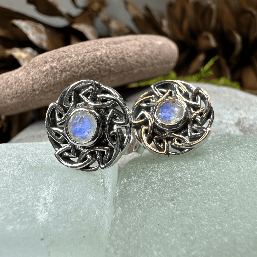 Alfiva Celtic Earrings - Amethyst
