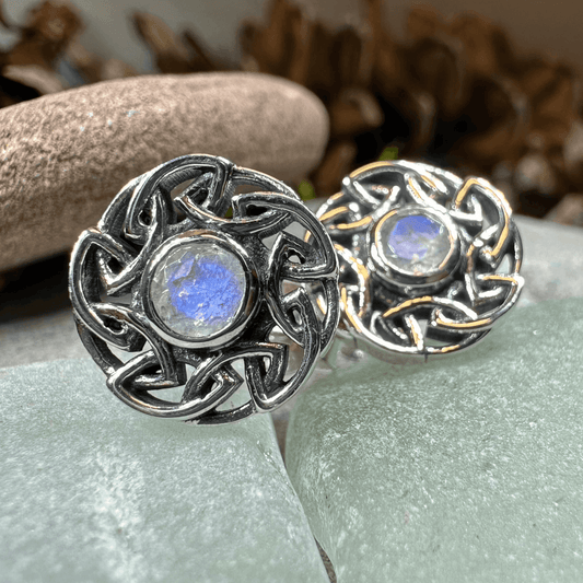 Alfiva Celtic Earrings - Moonstone
