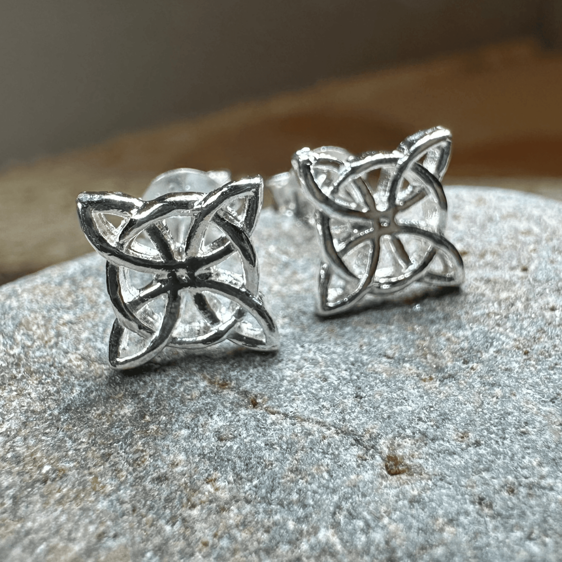 Trinity Knot Post Earrings - 