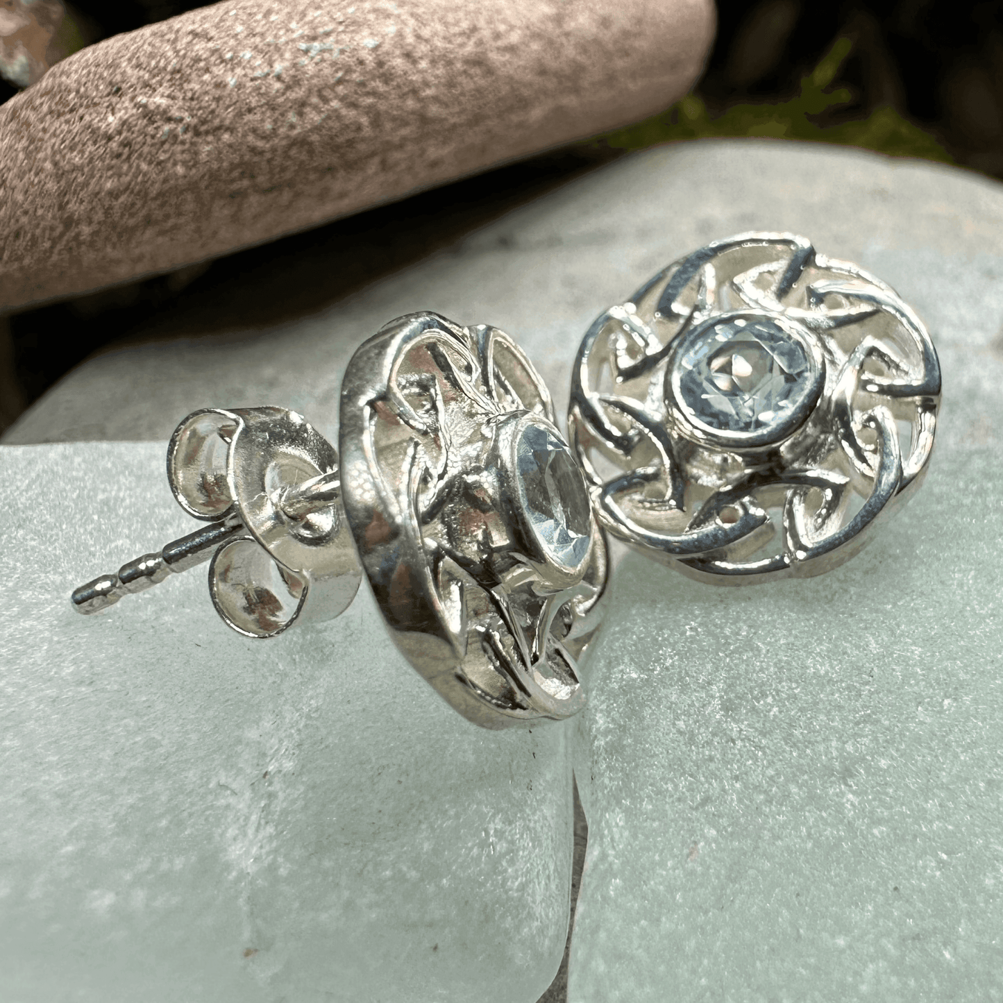 Alfiva Celtic Earrings - Amethyst