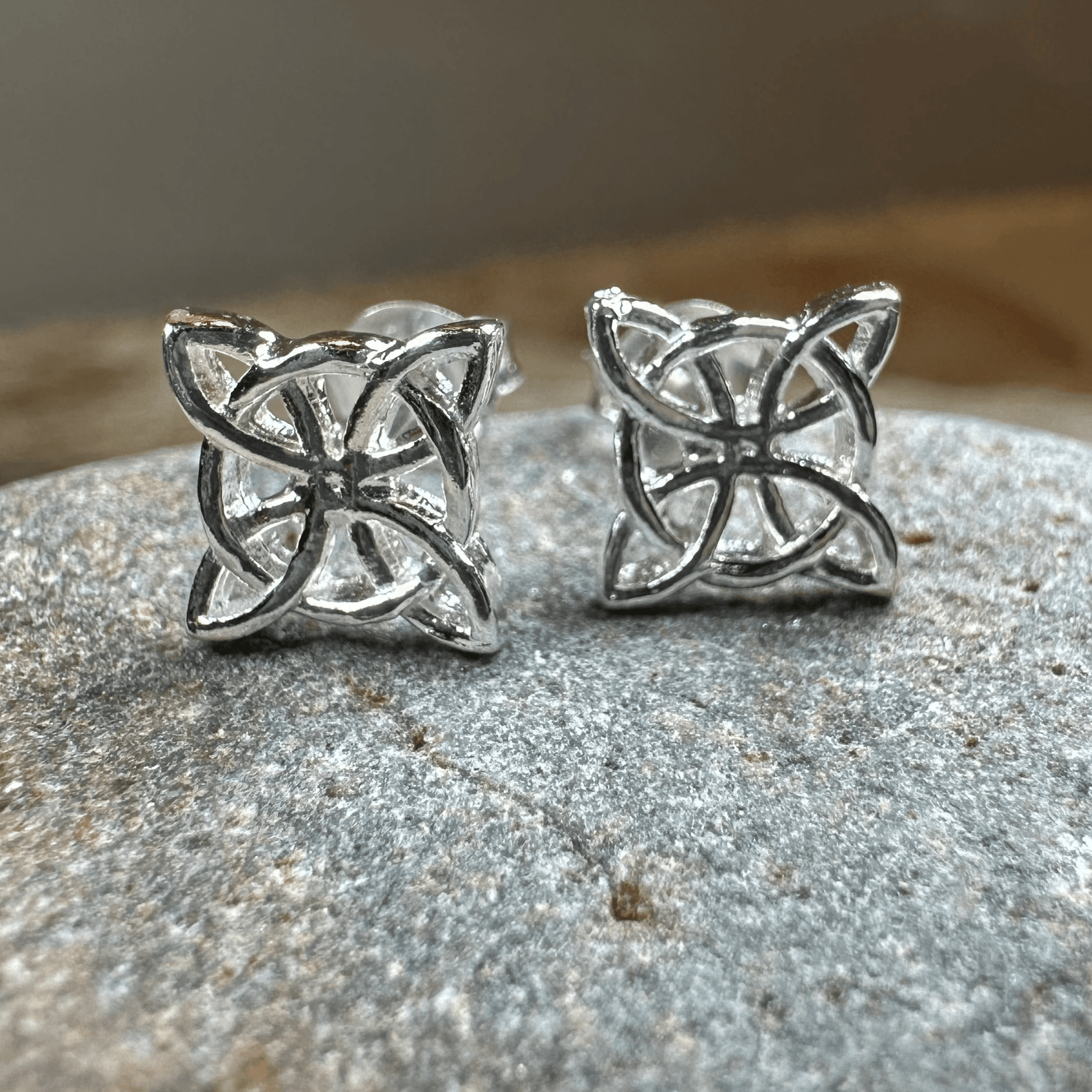 Trinity Knot Post Earrings - 