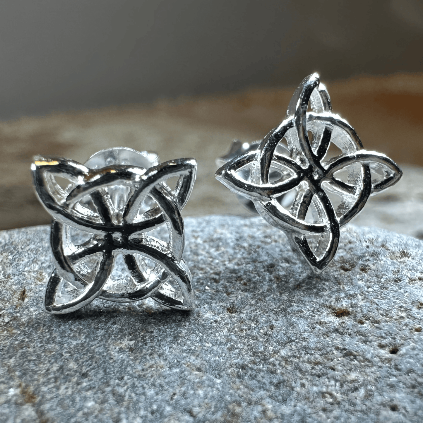 Trinity Knot Post Earrings - 