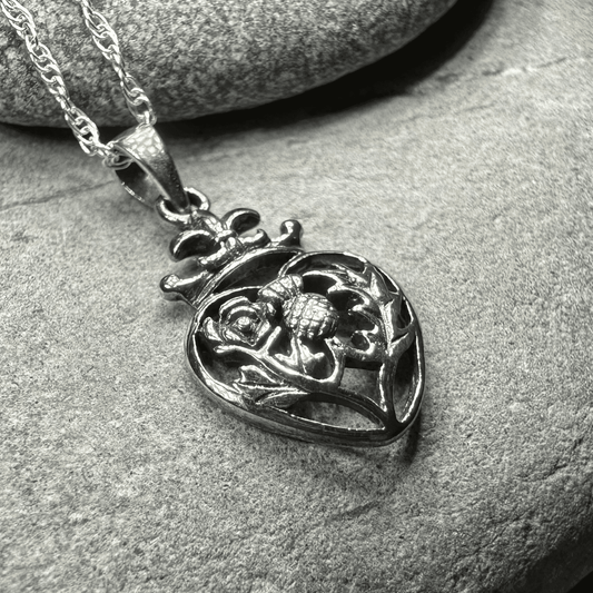 Rose & Thistle Luckenbooth Necklace - 