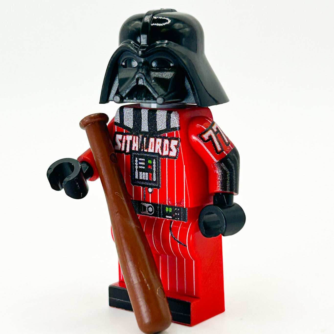 B3 Customs® May 4th Exclusive Baseball Darth Vader Minifig made using LEGO parts - 