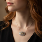 Irish Lace Claddagh Necklace