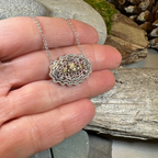 Irish Lace Claddagh Necklace
