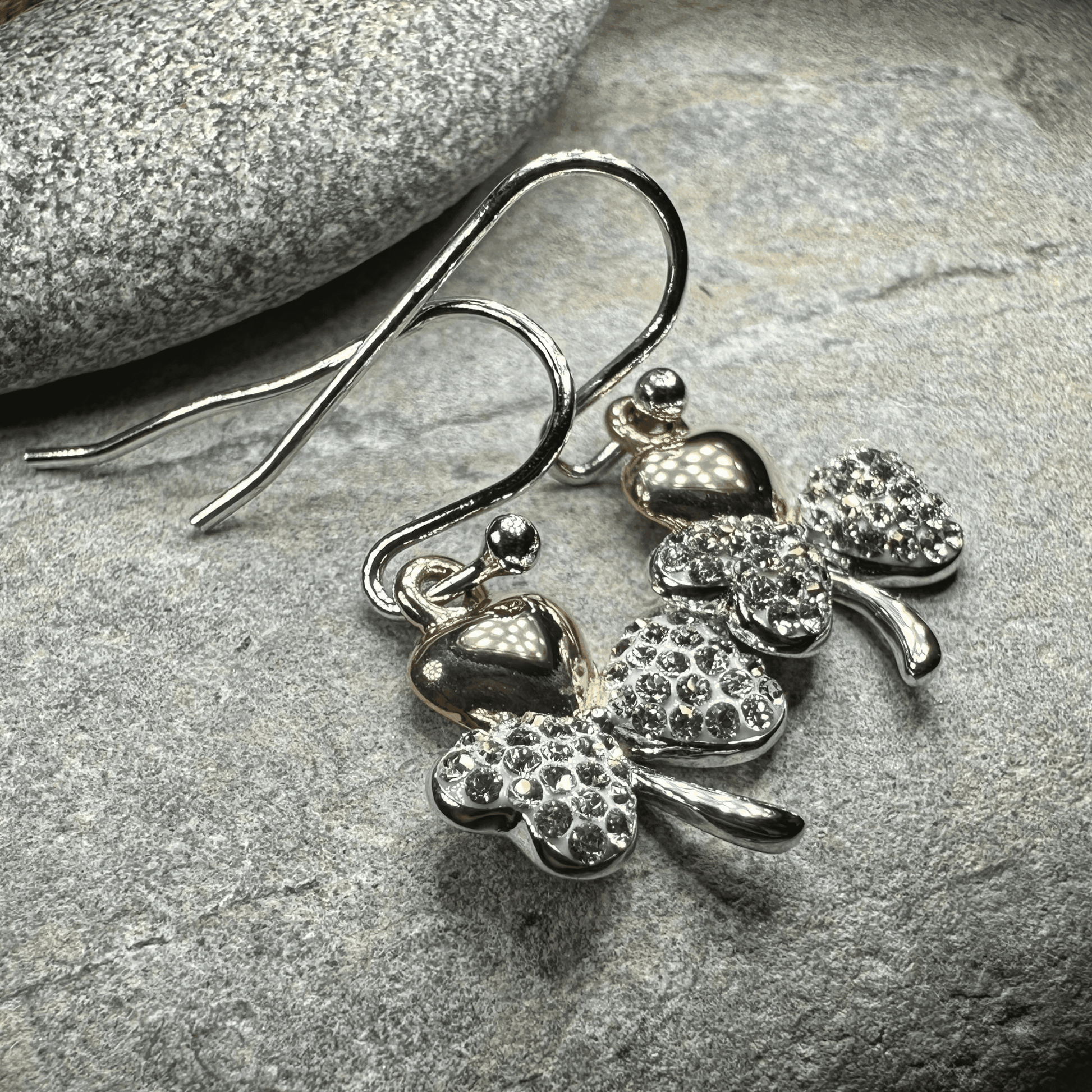 Elegant Shamrock Earrings - 