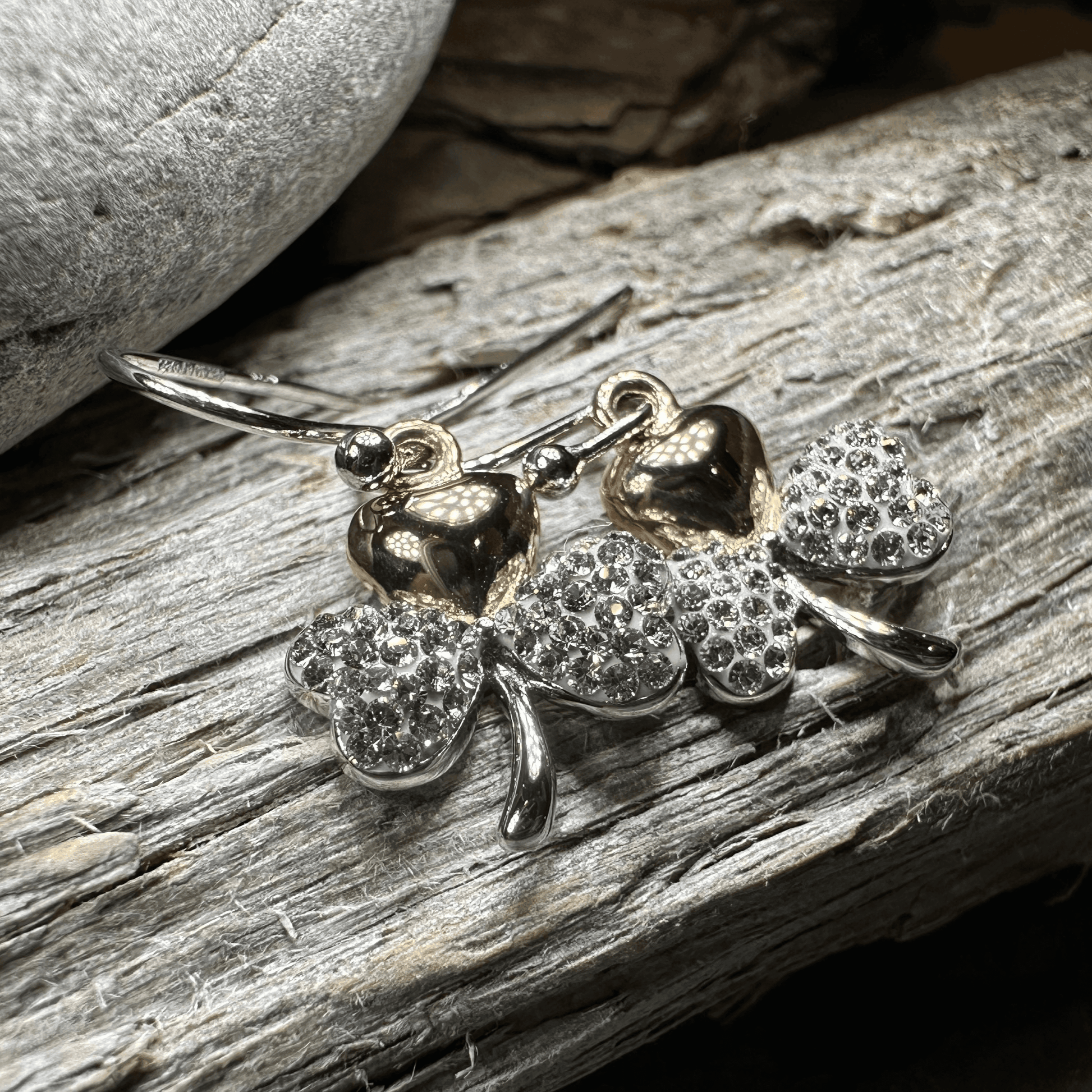 Elegant Shamrock Earrings - 