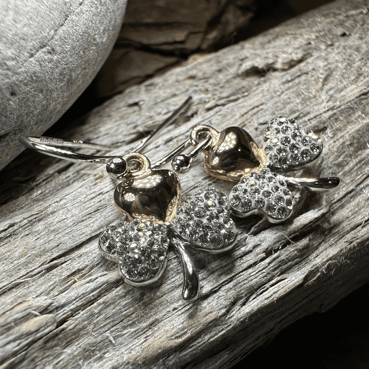 Elegant Shamrock Earrings - 