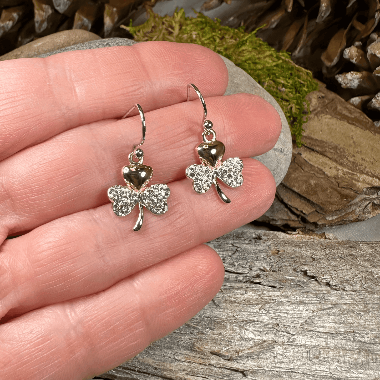 Elegant Shamrock Earrings - 
