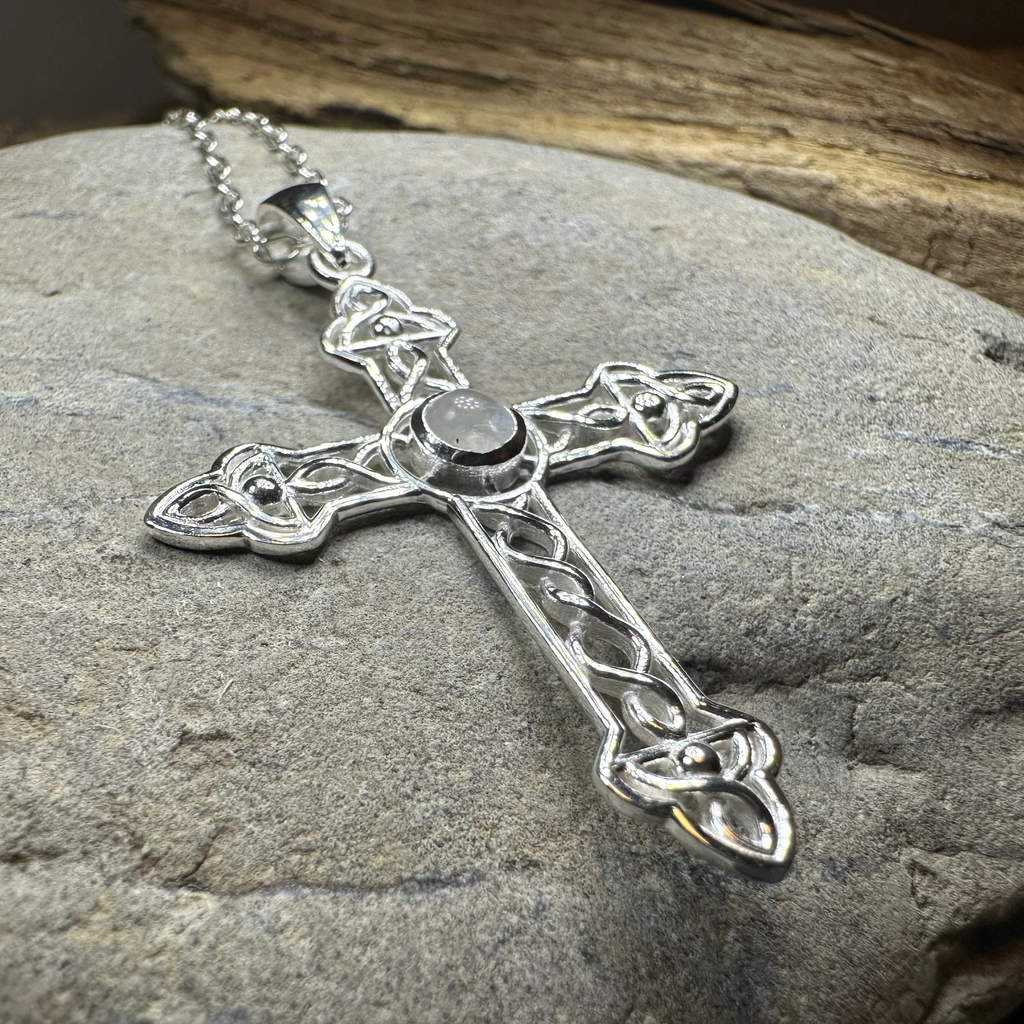 Steel Celtic Cross Necklace