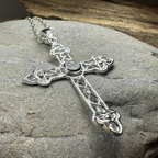 Steel Celtic Cross Necklace