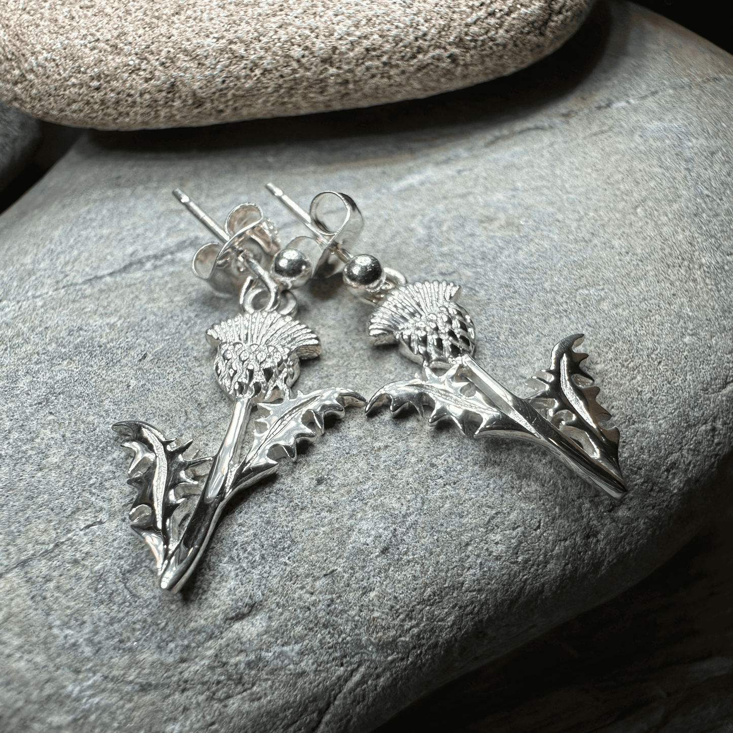 Realistic Thistle Earrings - 