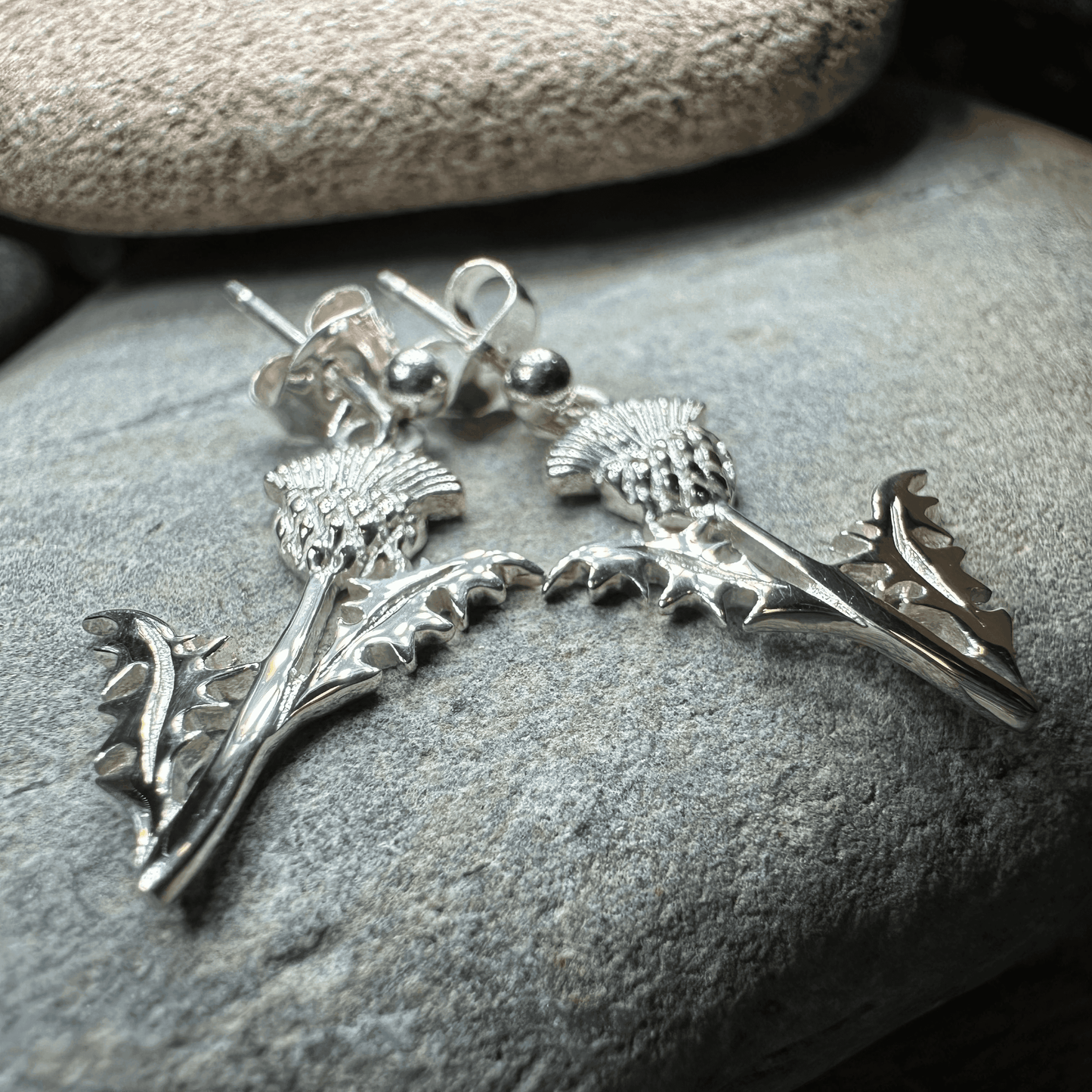 Realistic Thistle Earrings - 