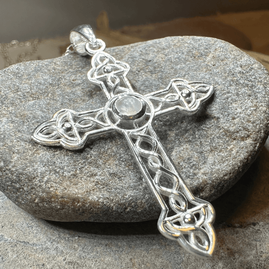Steel Celtic Cross Necklace - 18