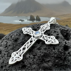 Steel Celtic Cross Necklace