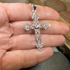 Steel Celtic Cross Necklace