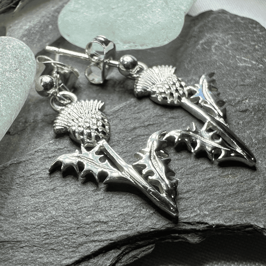 Realistic Thistle Earrings - 
