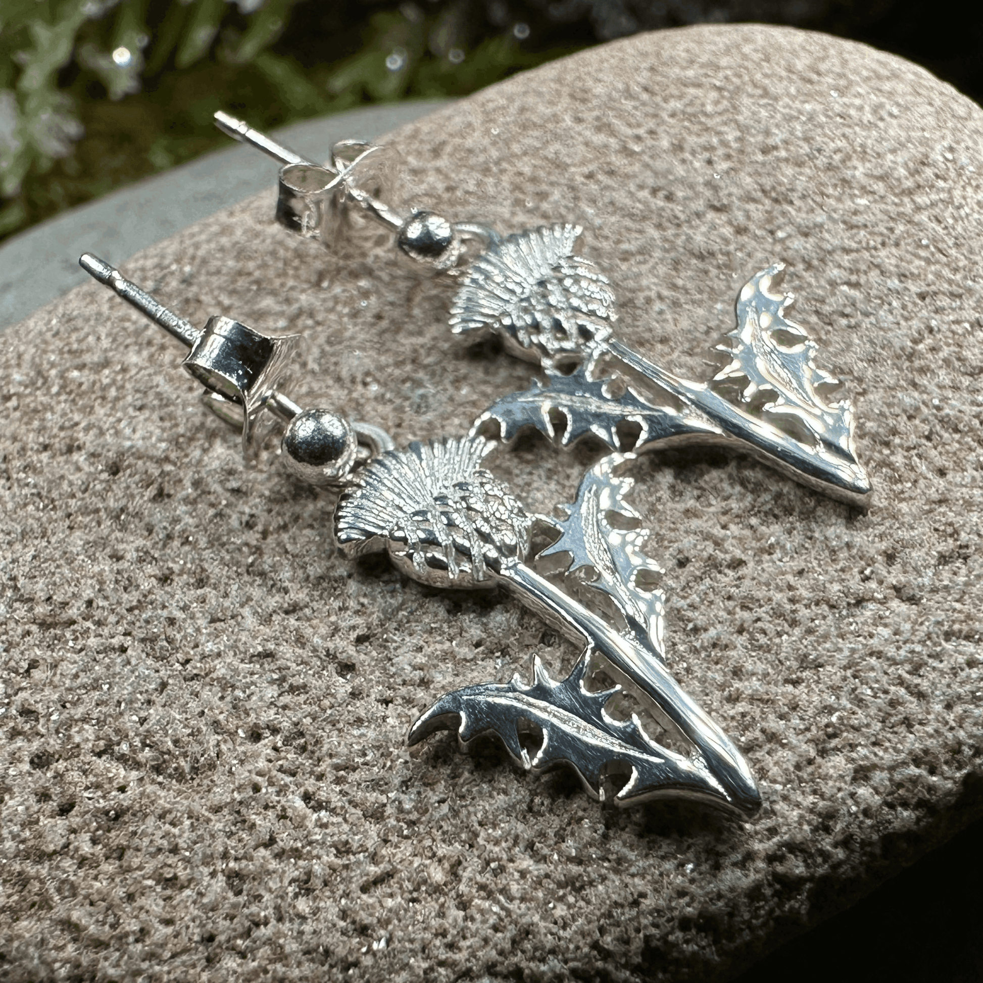 Realistic Thistle Earrings - 