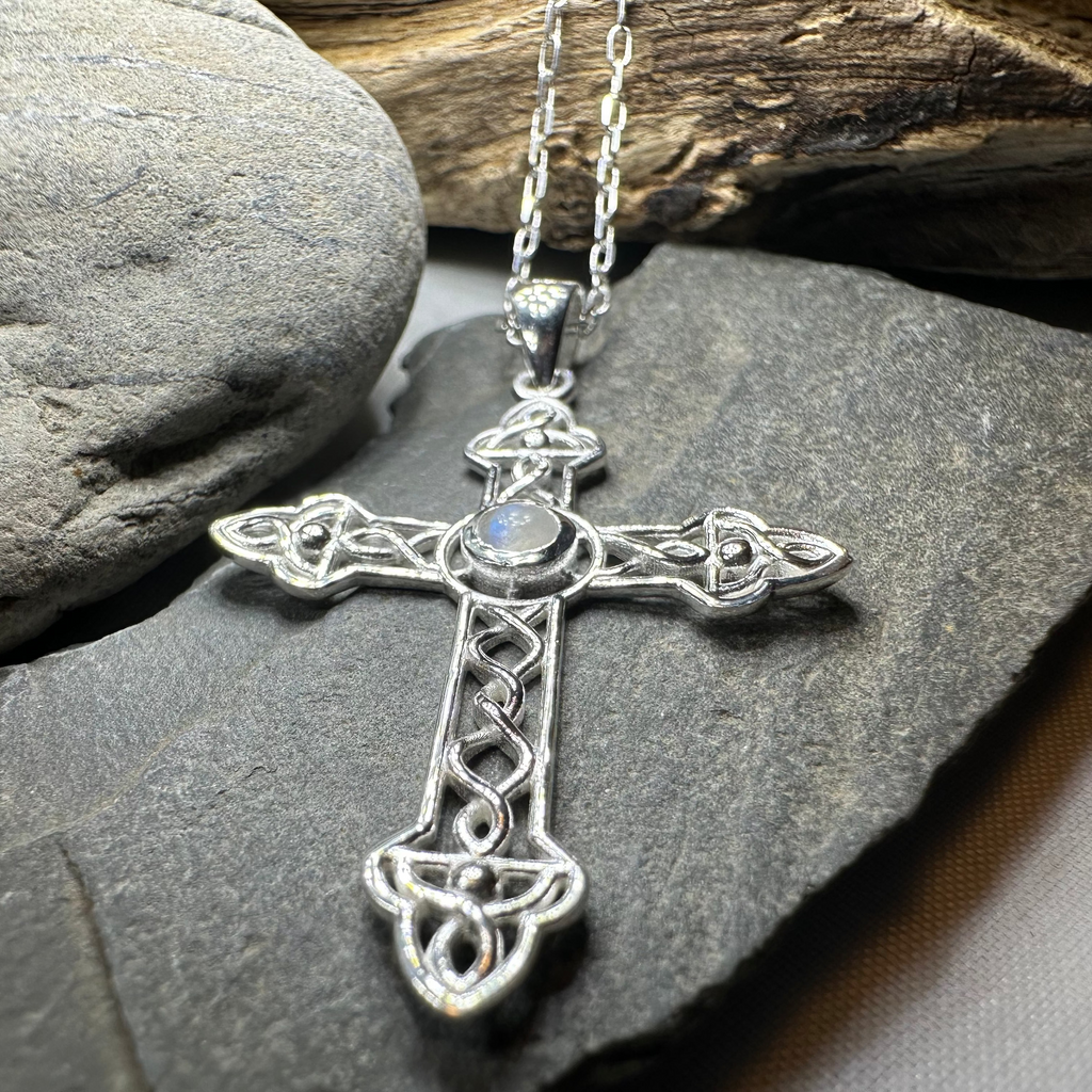 Steel Celtic Cross Necklace