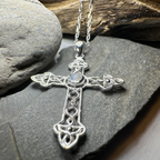 Steel Celtic Cross Necklace