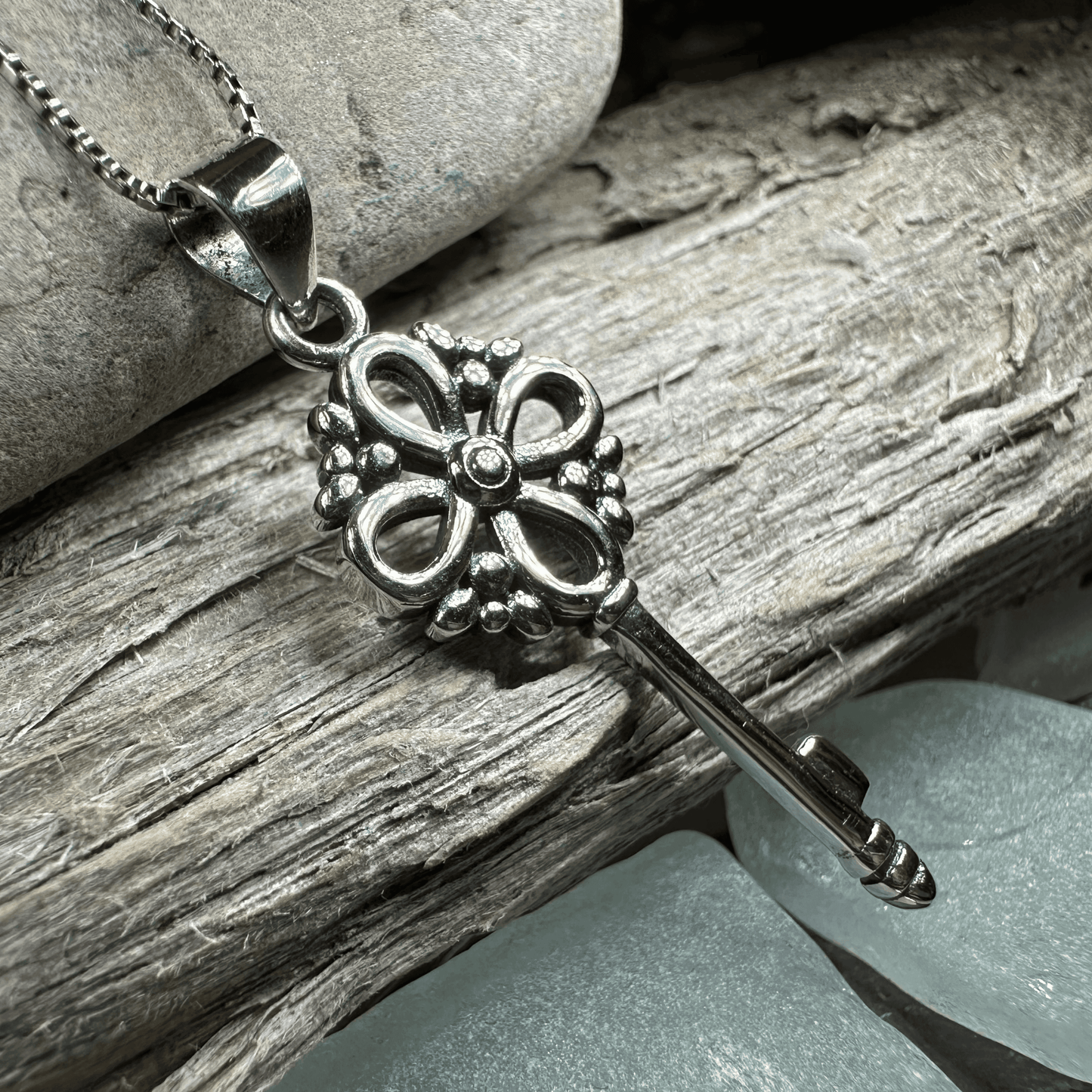 Adele Celtic Key Necklace - 18