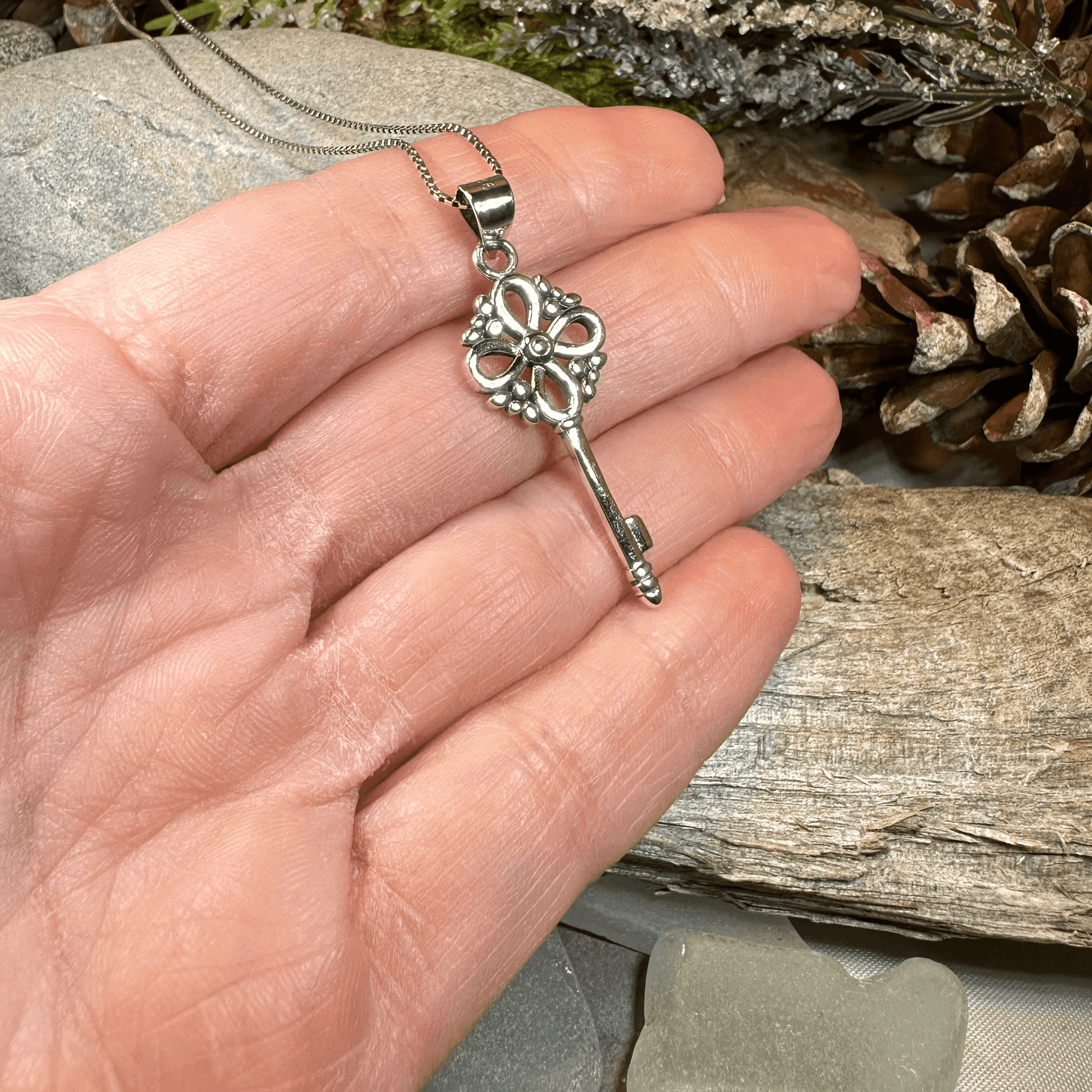 Adele Celtic Key Necklace - 18
