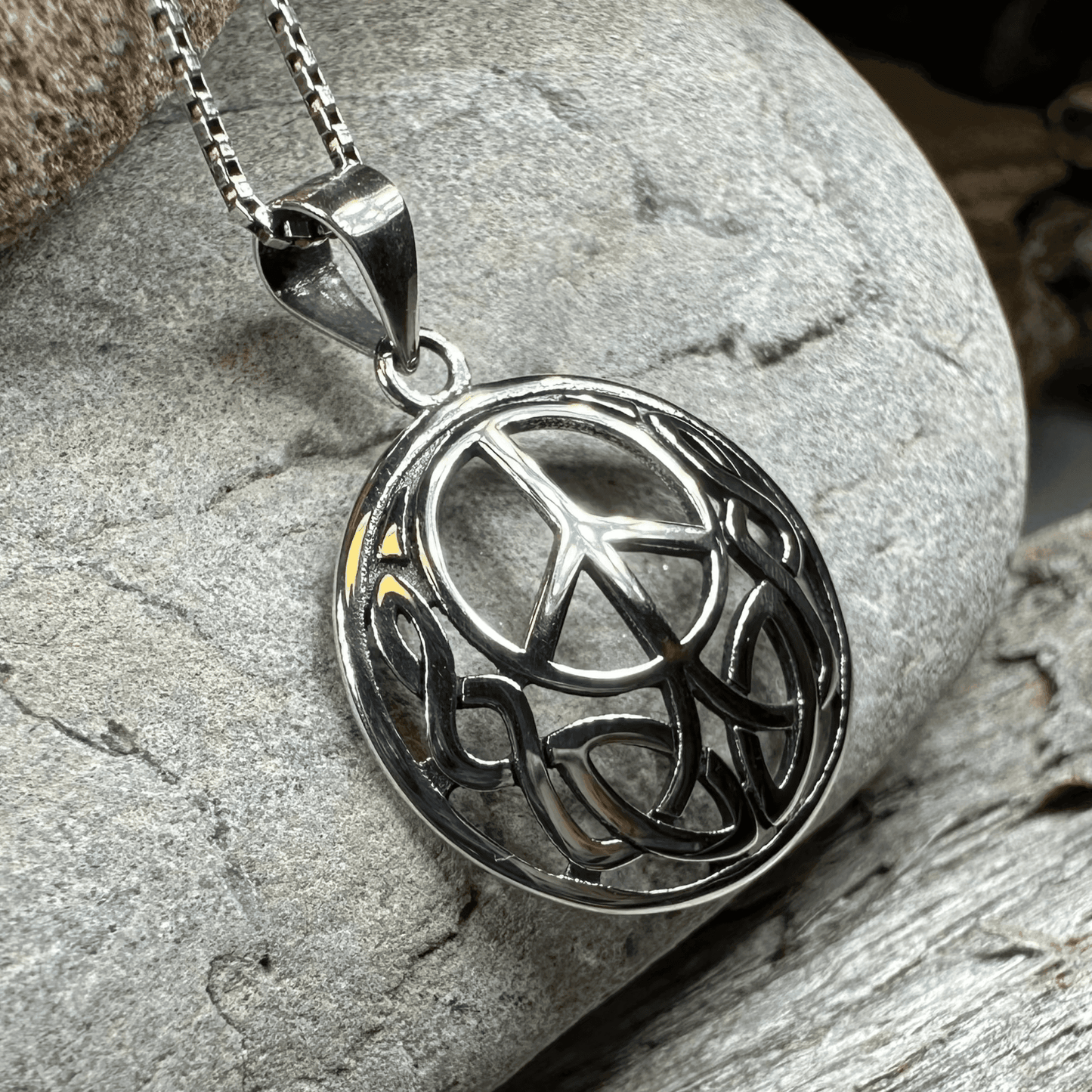 Peace Sign Necklace - 