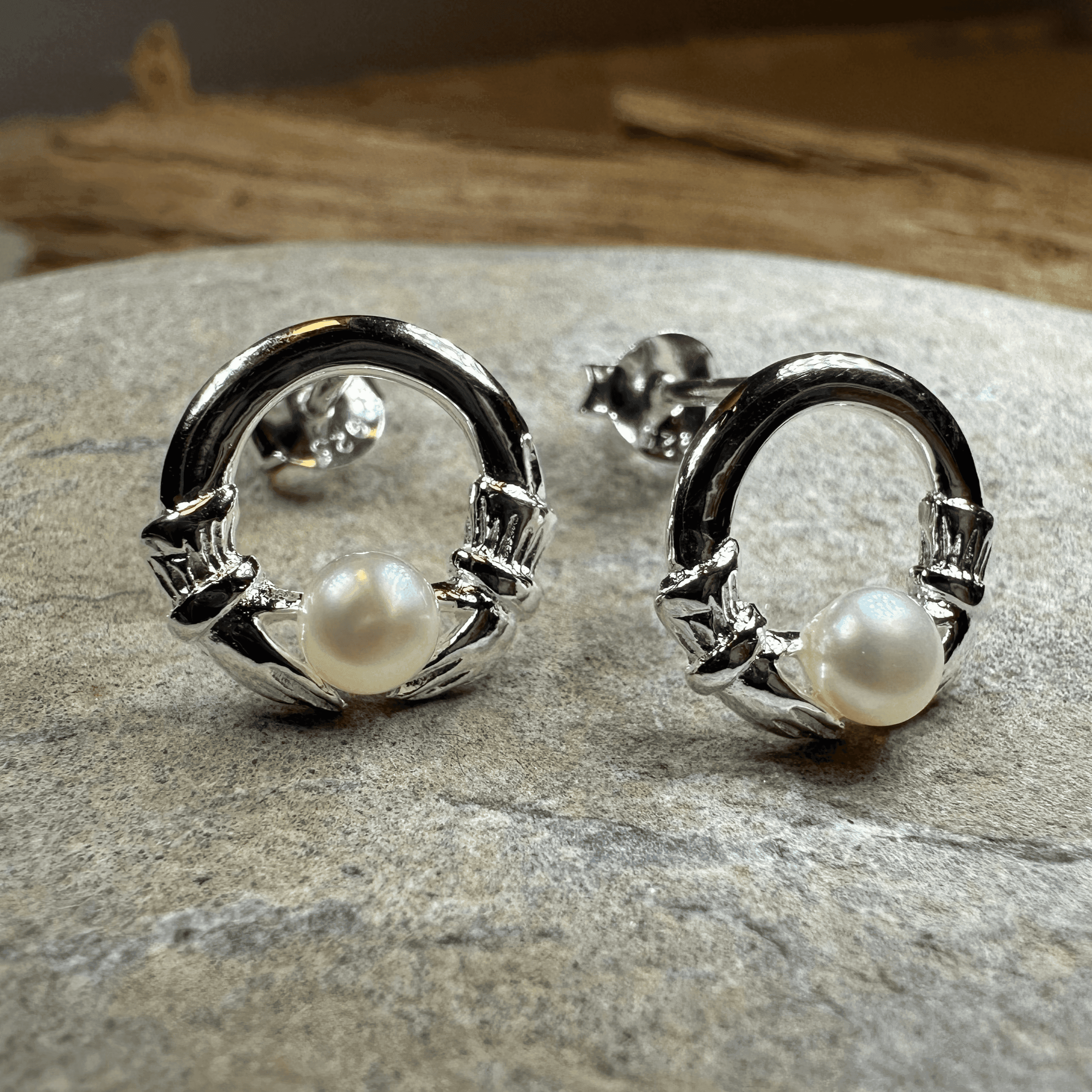 Straffan Claddagh Stud Earrings - 