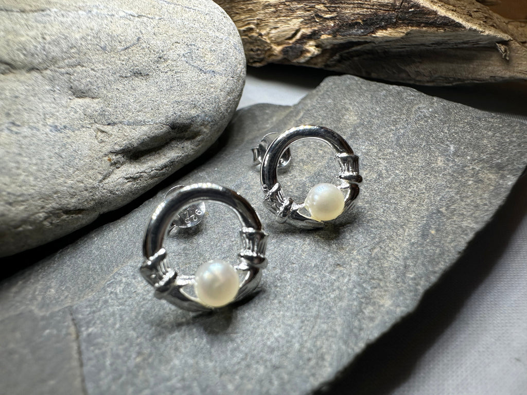 Straffan Claddagh Stud Earrings
