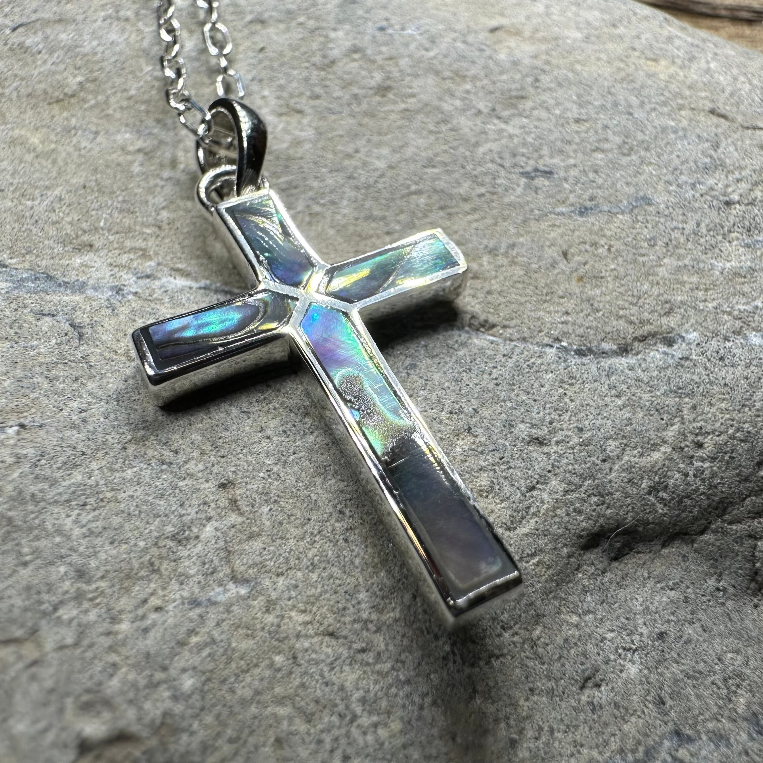 Petite Silver Celtic Cross Necklace