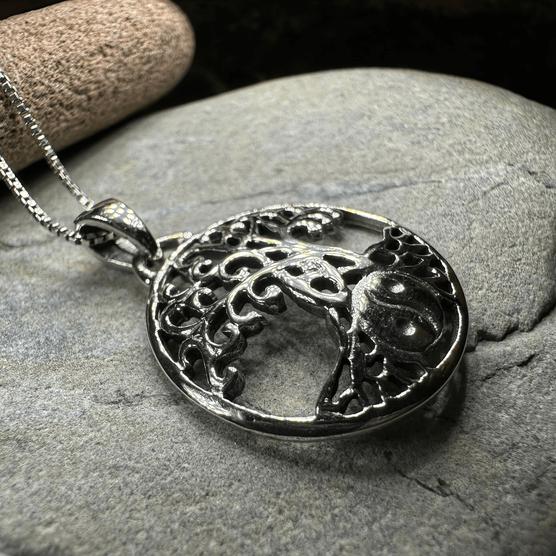 Yin Yang Tree of Life Necklace - 18