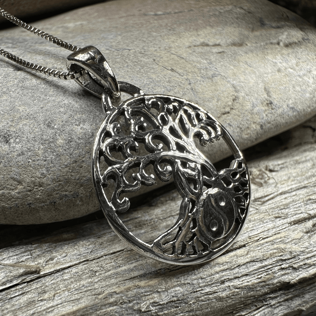 Yin Yang Tree of Life Necklace - 18