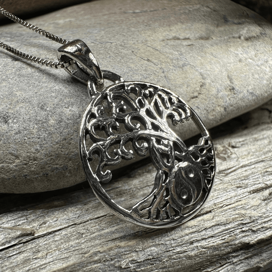 Yin Yang Tree of Life Necklace - 18