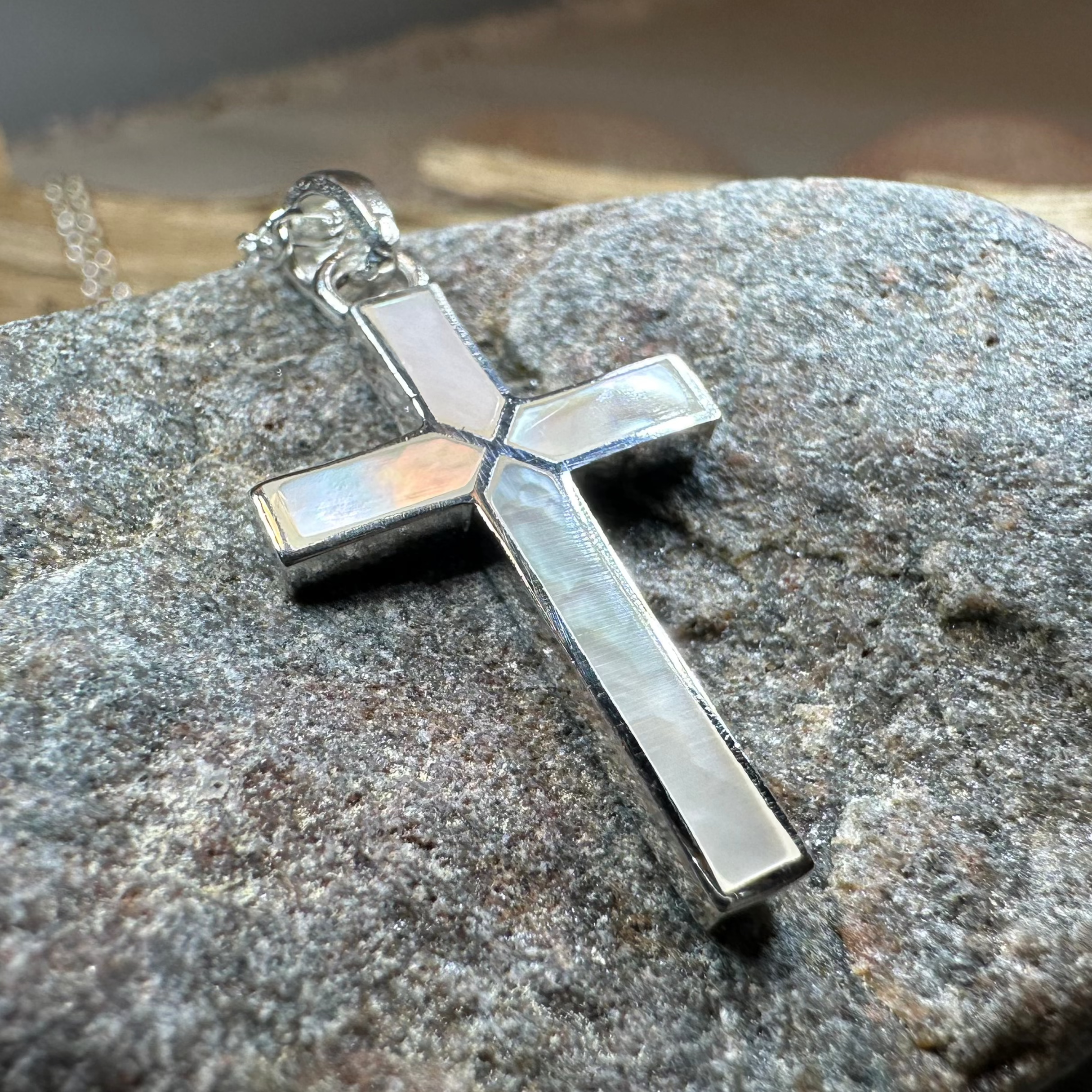 Petite Silver Celtic Cross Necklace