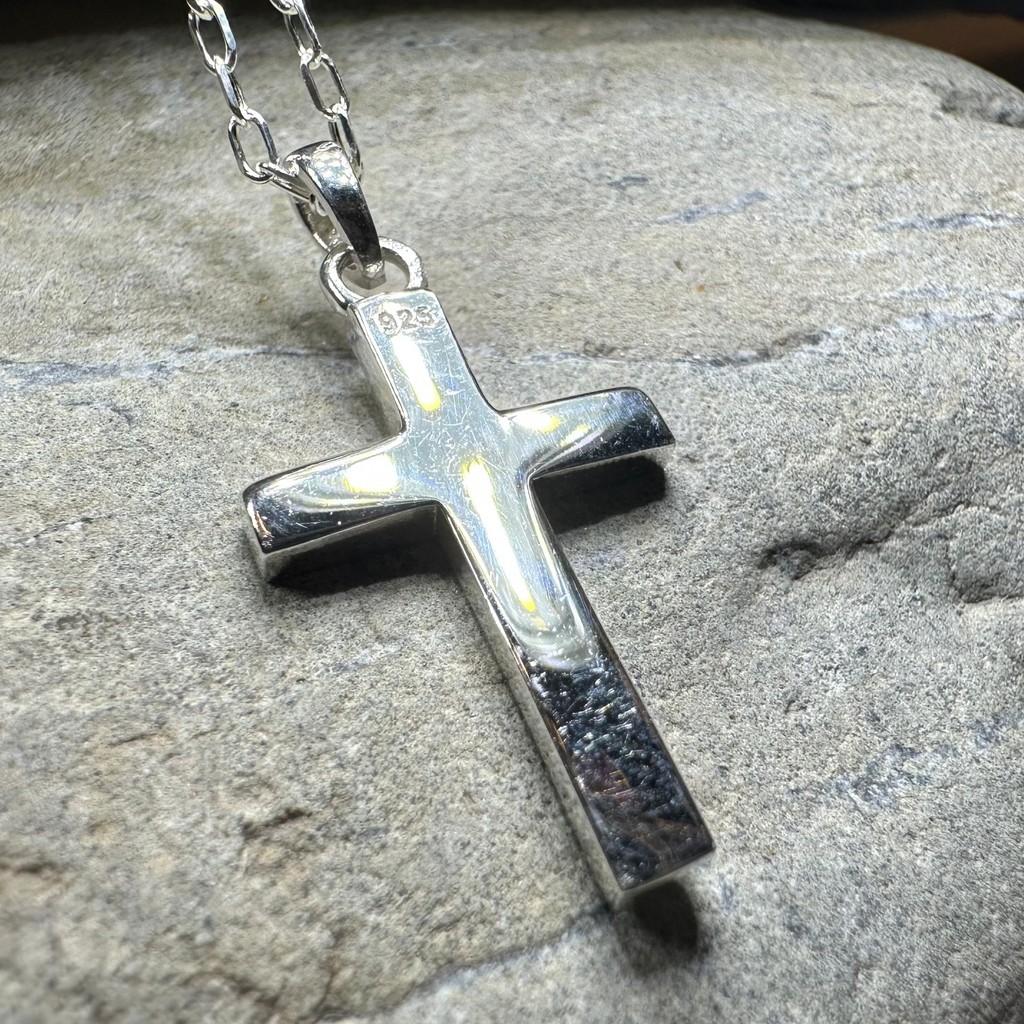 Petite Silver Celtic Cross Necklace