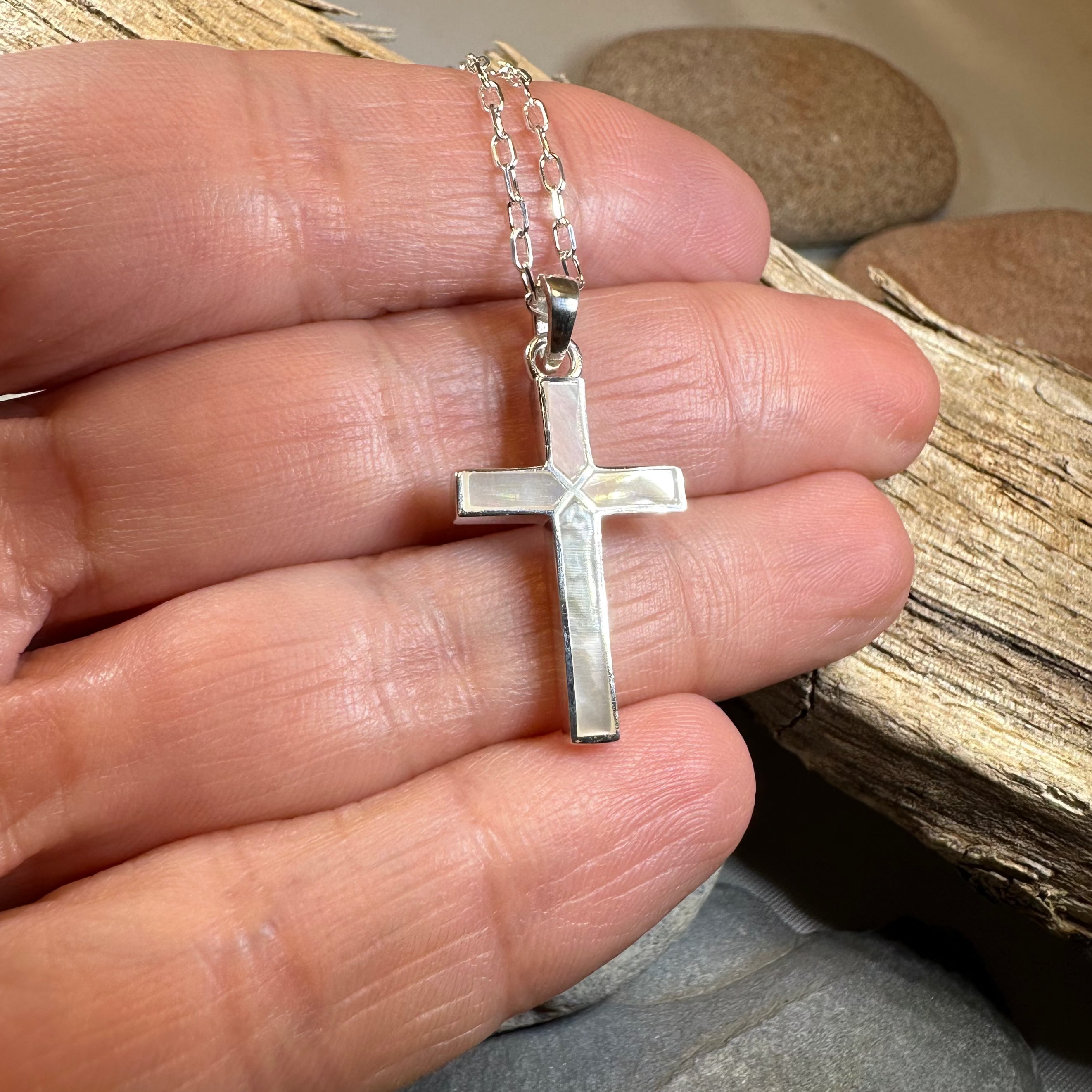 Petite Silver Celtic Cross Necklace
