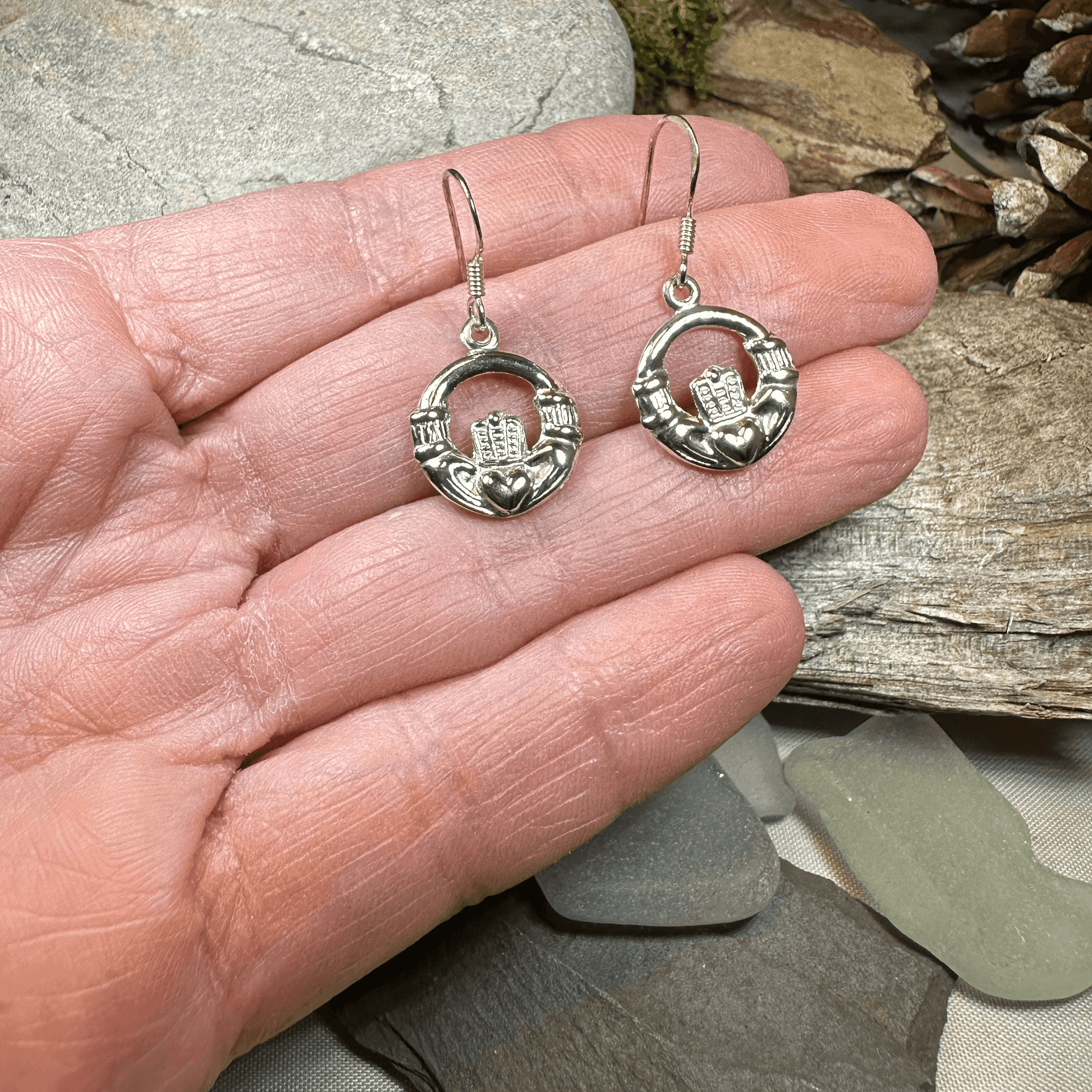 Celtic Claddagh Earrings - 