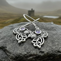 Marcasite Thistle Earrings
