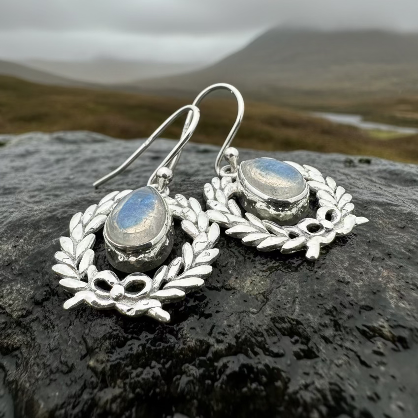 Celtic Victory Wreath Earrings