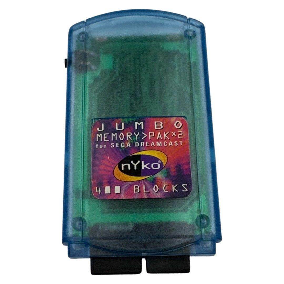 Memory Card Visual VMU - Sega Dreamcast - NYCO 400 Block Jumbo Memory Pak x2